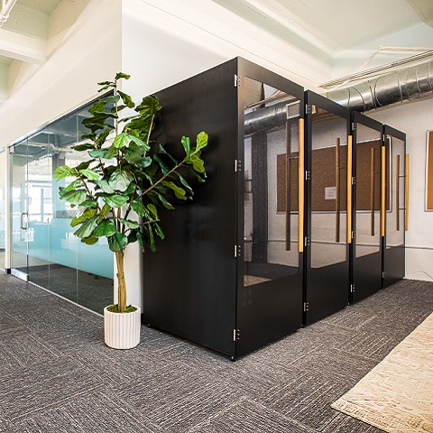Office partitions should be designed with green finishes